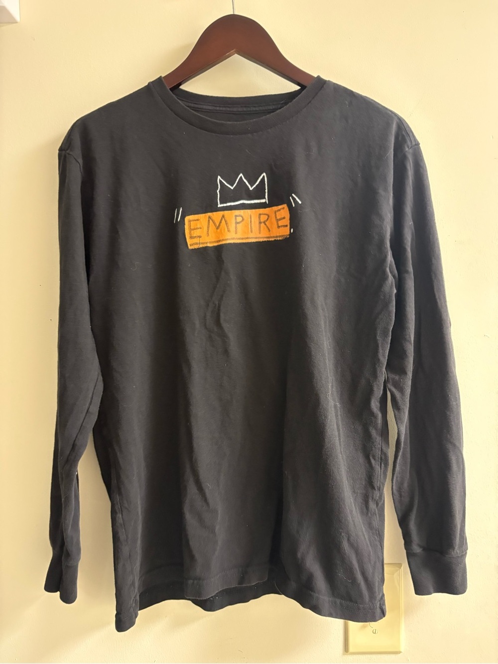 Jean-Michel Basquiat Black Long Sleeve Tee Graphic